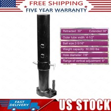 2-516 Ball 30000 Lbs Capacity Round Adjustable Gooseneck Trailer Coupler