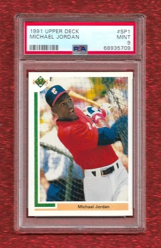 1991 UPPER DECK SP1 MICHAEL JORDAN PSA 9 MINT ROOKIE RC WHITE SOX BULLS