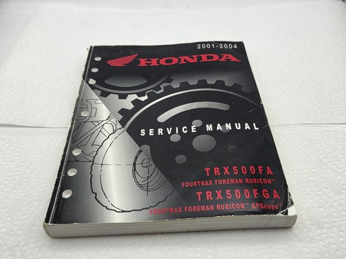 2001-2004 2002 2003 Honda FourTrax Foreman Rubicon GPScape TRX500FA/FGA Manual