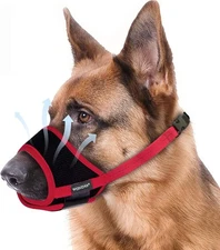 WONDAY Nylon Dog Muzzle Small Medium Large Sized Dogs Breathable Light Weight