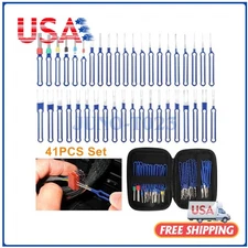 41x Pin Extractor Tool Terminal Ejector Connector Removal Kit w/ Protective Bag