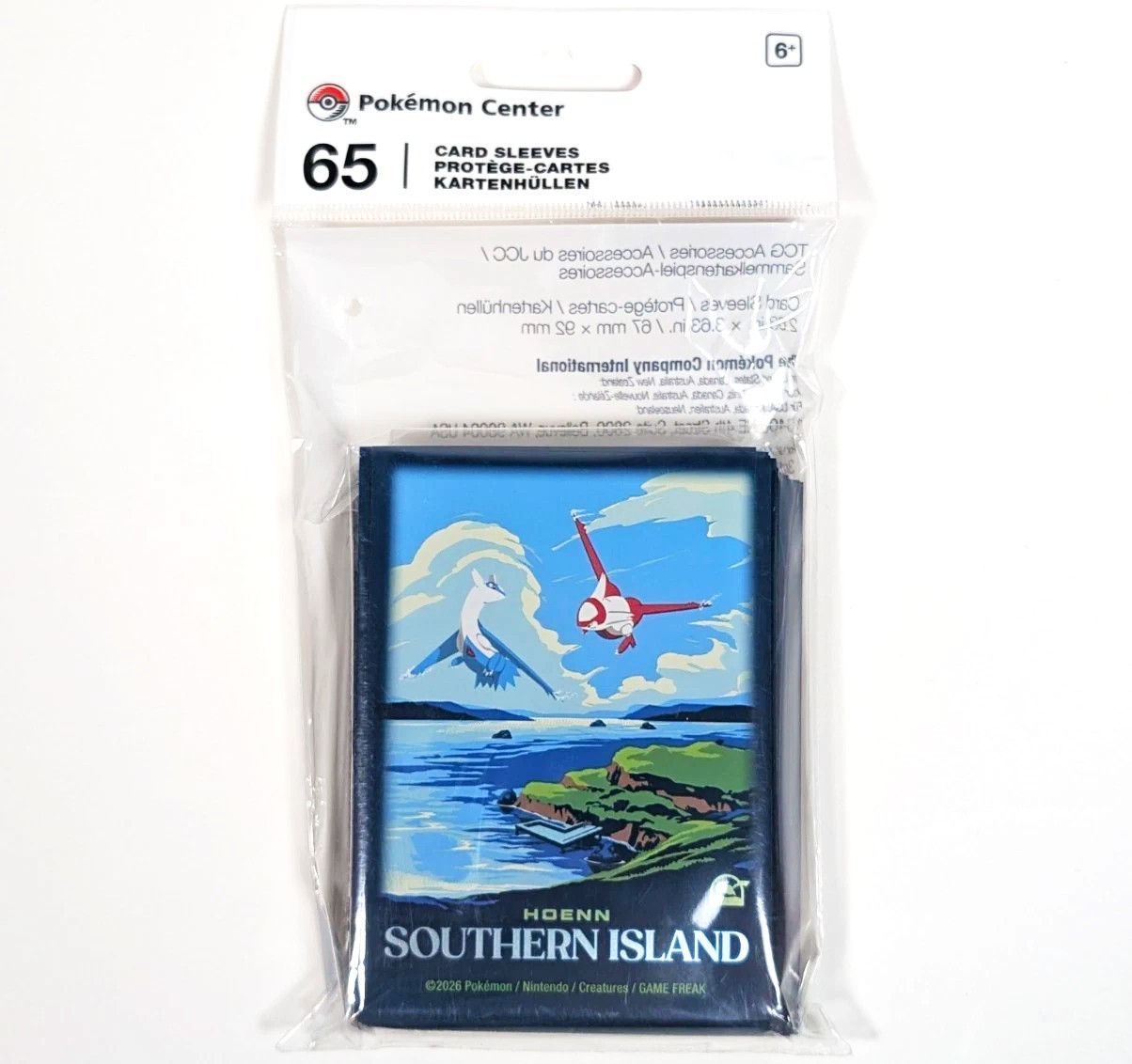 Pokemon Center Explore Hoenn Latias Latios Trading Card Sleeves Sealed Pack 65ct