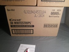  8 Singles or 1 Case Crest 3D Whitestrips Glamorous White BB JULY 2024