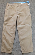 Old Navy Pants Womens Tan OG Chino High Rise Stretch Waist Straight Leg Sz Lg