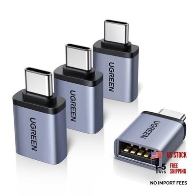 USB C to USB Adapter 4 Pack, 10Gbps USBC Male to USB 3.2 Female Adapter, Type
