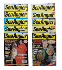 Sea Angler Magazine - Ten(10) Magazines / Back Issues From Year 1993