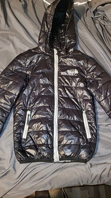 The North Face Jacket Youth 10-11 Black Summit Series Hooded Puffer Insulated
