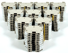 100 Lot Weidmuller WDU4 Feed Through Terminal Block 4mm2 800V DIN Rail W-Series