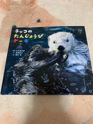 Kaiyukan Limited Edition Sea Otter Pata Birthday Cake Figurine Collectible