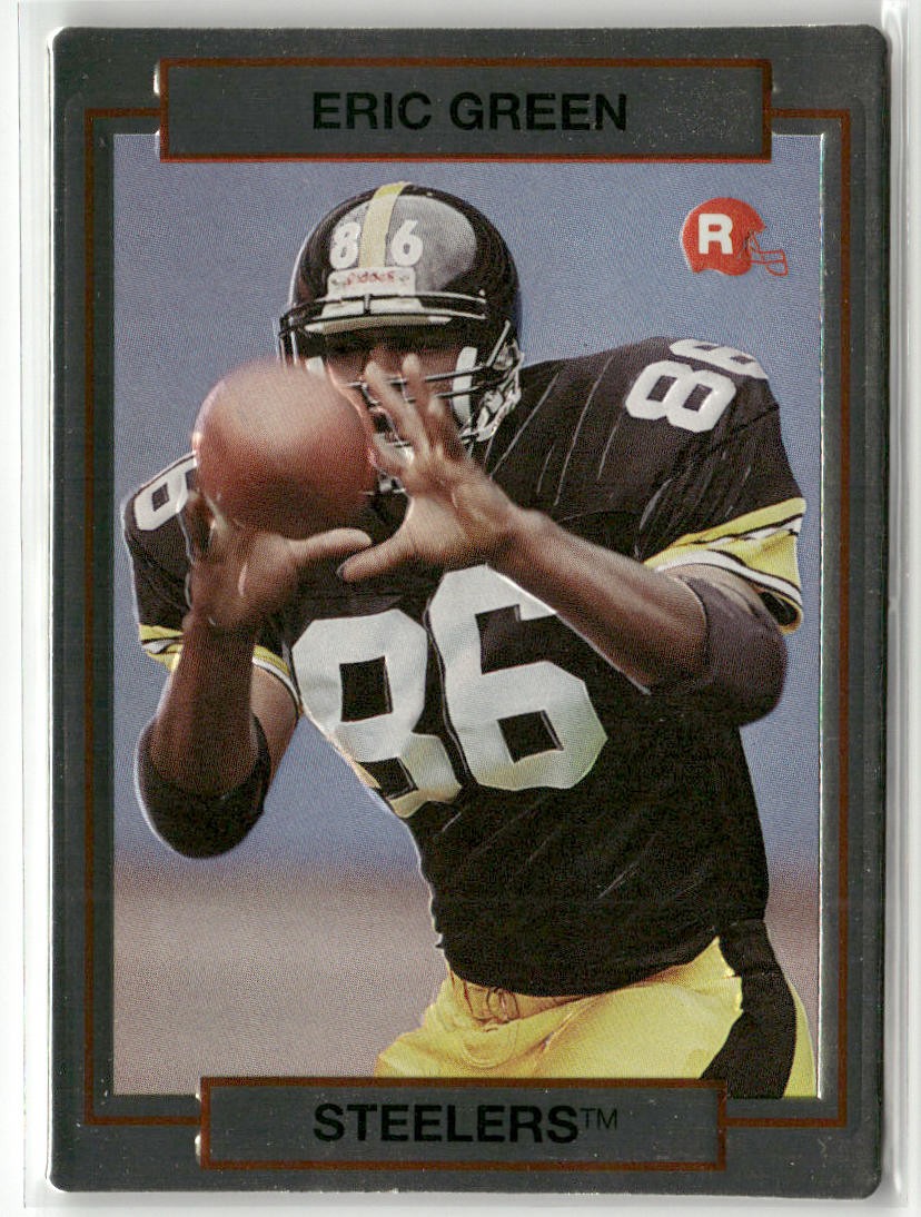 1990 ACTION PACKED ROOKIE/UPDATE #58 ERIC GREEN PITTSBURGH STEELERS RC