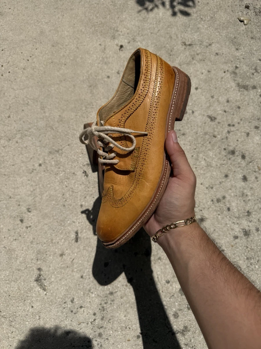 yellow dress brown shoes Mustard Wholecut Oxford Shoe 8.5 UK / 9.5 US main image 1