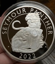 5oz Royal Mint 2022 Silver Tudor Beasts Seymour Panther Proof Coin - Mintage 300