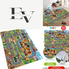 Kids Monster Truck Play Rug - Multi-Color Edu...