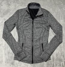Lululemon Women s Define Jacket Luon Heathered Black Gray Size 6 Full Zip 4AWCS