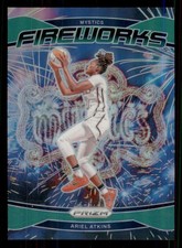 Ariel Atkins 2024 Panini Prizm WNBA #3 Fireworks Prizms Green Washington Mystics