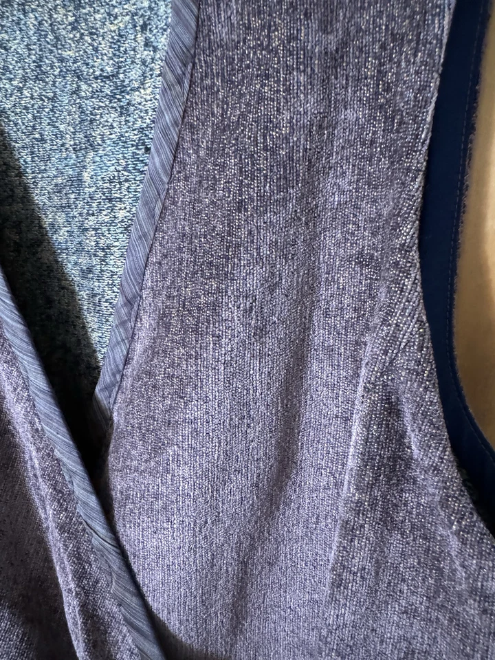 VESTIDO ENVOLVENTE BOHO LAGENLOOK Art To Wear Tapiz Precioso Púrpura Para Mujer M/L Foto 3 de 4