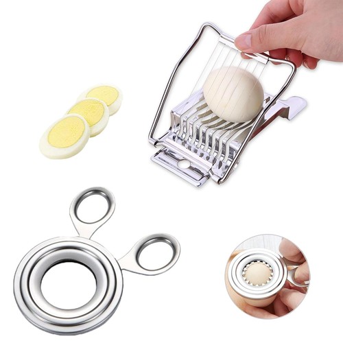 Stainless Steel Egg Slicer For Hard Boiled Eggs,Egg Topper Cutter,Egg Cutter ...
