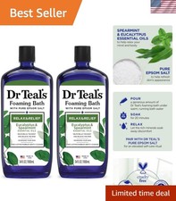 Gentle Cleansing Eucalyptus  Spearmint Foaming Bath - Soothing  Moisturizing