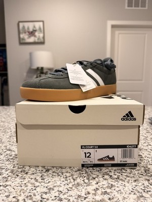 Adidas VL Court 3.0 Green White Stripes Men's Sneakers ID6277