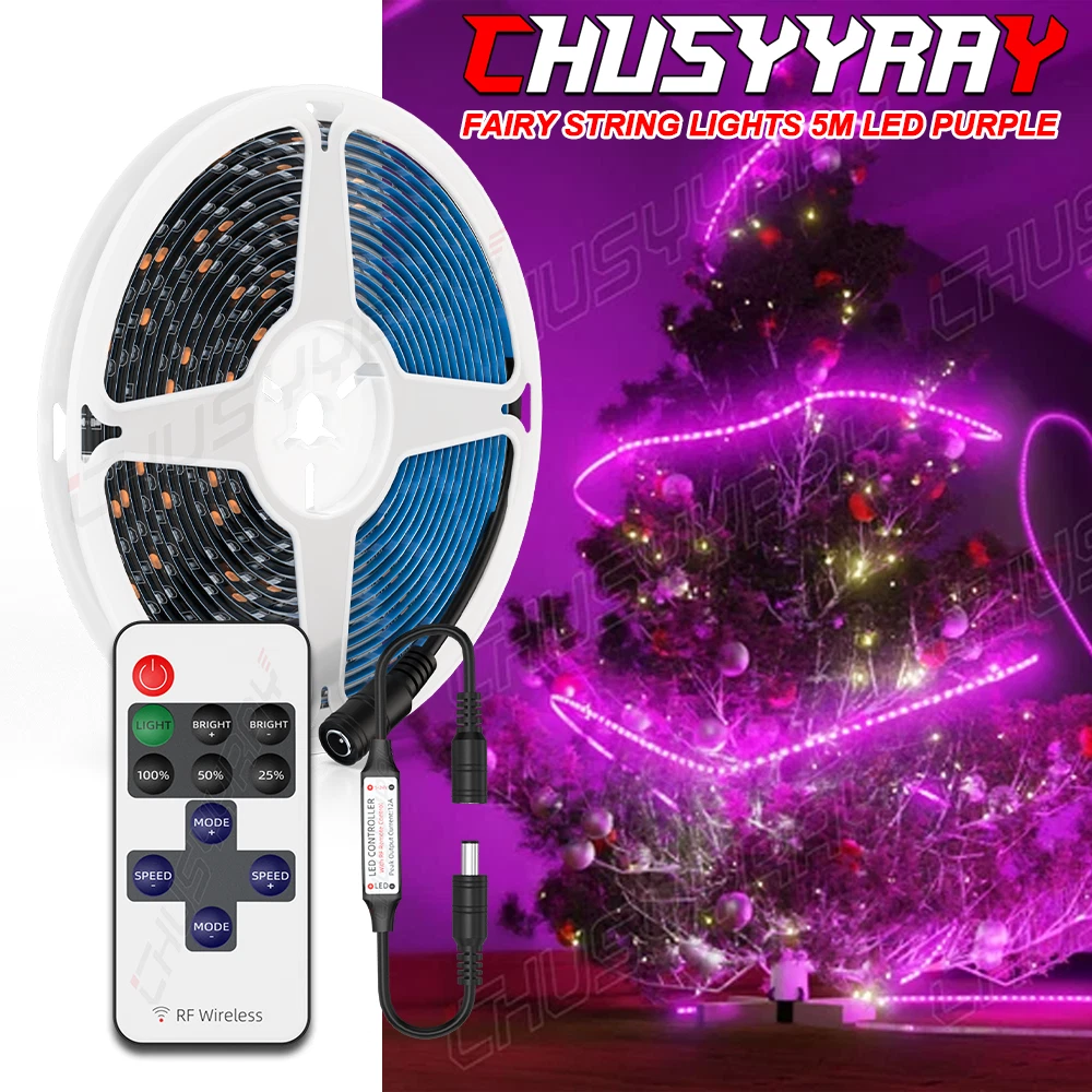 LED Strip Lights W/Remote Control 16.4ft Indoor / Outdoor Decoration Tree Lights