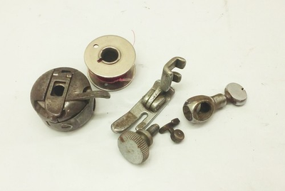 #ad Vtg Singer 15 91 15 90 201 sewing machine Bobbin case pressure foot needle clamp $10.99