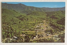 1963 Gatlinburg, Tennessee Aerial View Vintage Cline Postcard