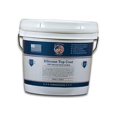 - 100 Silicone Roof Coating - Restore Your Roof in a Day - Seal Leaks, White