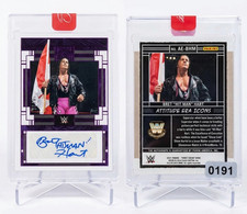 2024 Panini Three Count Bret Hart #AE-BHM Purple Foil Auto /25 Attitude Era Icon