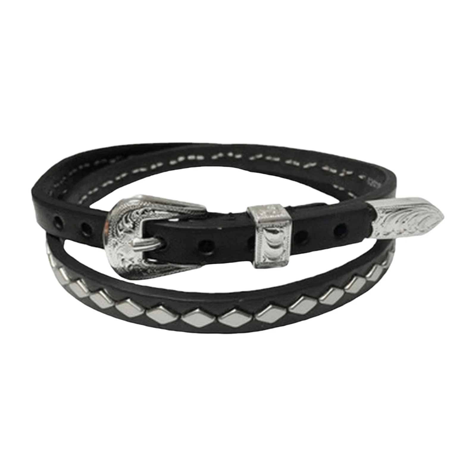 M&F Diamond Studded Black Hatband 0201101