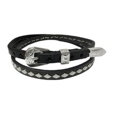M F Diamond Studded Black Hatband 0201101