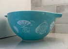 Pyrex Vintage 1958 441 Hot Air Balloons Cinderella Dip Mixing Bowl 1.5 Pint