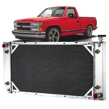4 Core Aluminum Radiator for 1988-2000 C/K C1500 C2500 C3500 Truck 5.7L 7.4L V8