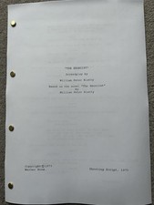 The Exorcist Film Screenplay / Script. Linda Blair, Ellen Burstyn, Jason Miller.