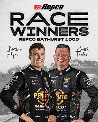 V8 SUPERCARS Bathurst racing driver team poster,M Payne,Garth Tander,penrite oil