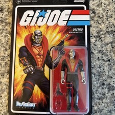 GI Joe Destro Super7 ReAction 3.75  Figure Carded New