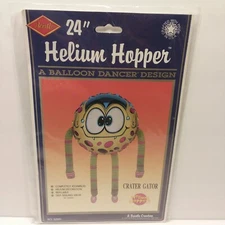 VTG 1988 Beistle 24" Helium Hopper Crater Gator Helium Balloon Dancer Sealed