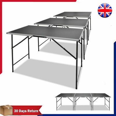 3m Folding Pasting Table Aluminium Wallpaper Pasting Trestle Craft Project Table Ebay