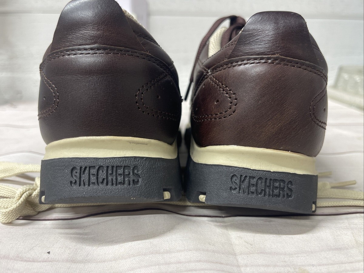 Vintage Chunky Y2K 90s Skechers Derby Style Leather Shoes Sz 