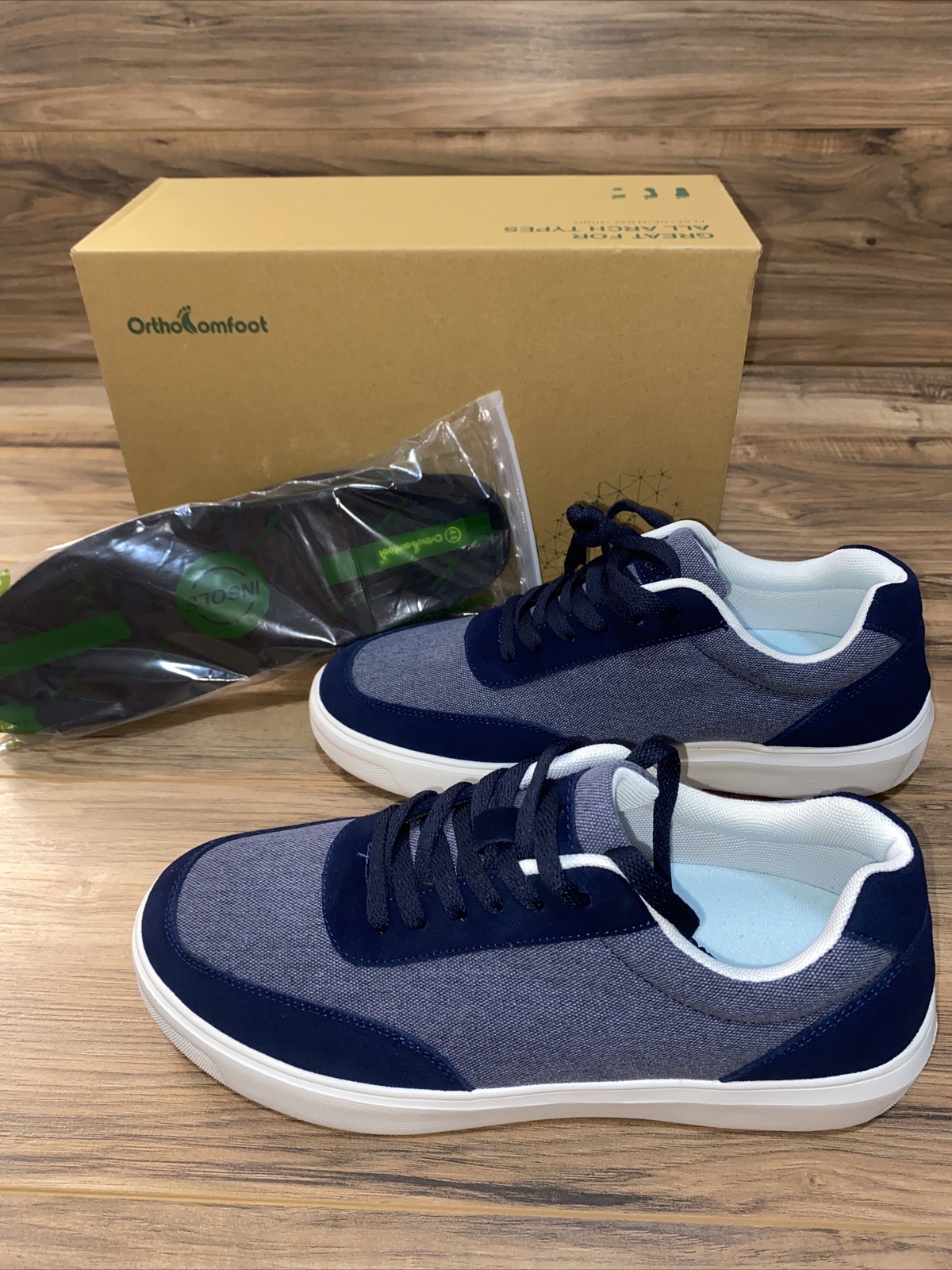 🔥SIZE 10🔥OrthoComfoot Men's Plantar Fasciitis Skate Sh