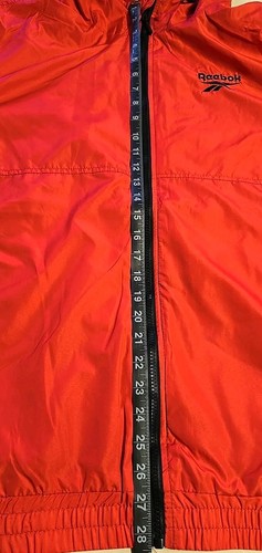 Reebok Mens Sz 2XL Windbreaker Jacket Hoodie Full Zip Red NEW NWT Retail $125 - Picture 3 of 9