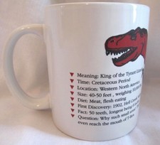 Tyrannosaurus Rex Extinction is Forever Fossils Remain Coffee Cup Mug Dinosaur
