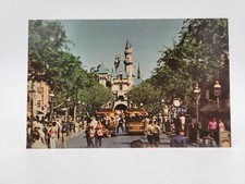 Vintage Postcard United Airlines Disneyland Mainstreet Sleeping Beauty Castle