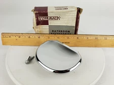 Vintage HALL-MACK Chrome Soap Holder 822 Bathroom Floating Modern New Dish Tray