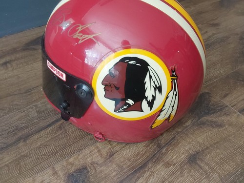 BOBBY LABONTE & JOE GIBBS WASHINGTON REDSKINS SIMPSON NASCAR HELMET AUTOGRAPHED - Picture 6 of 12