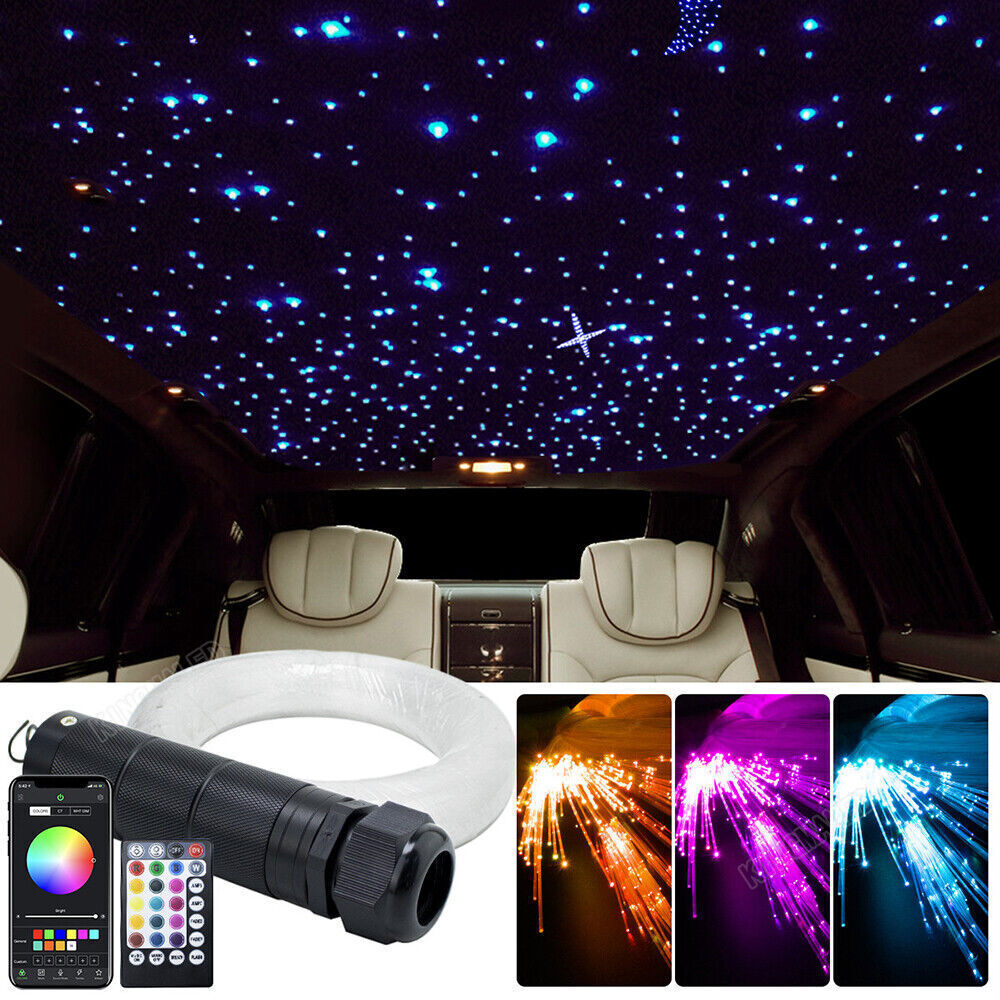 6W LED Sternenhimmel Projektor Auto Lichtfaser Glasfaser Optik mit  Fernbedienung