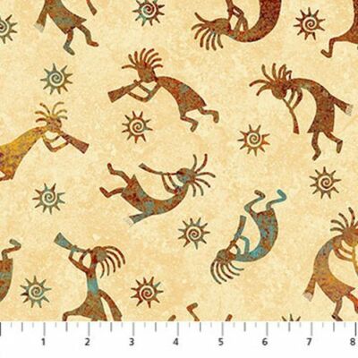 Sun Valley 2 By Northcott - Beige Figures  #DP24376-14