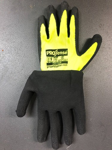 Pro Choice Hi Vis Yellow LFN Latex Foam Glove Anti Static Liner Hand Protection - Picture 3 of 6