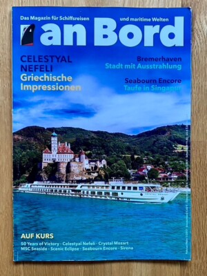 an Bord Magazin für Schiffsreisen 1  2017 Bremerhaven MSC Seaside Crystal Mozart