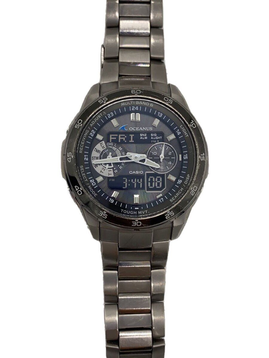 ★【美品】カシオCASIO電波ソーラー腕時計OCW-T400★ CASIO OCW-T400 Men's Solar Analog Watch, Gray Silver, with