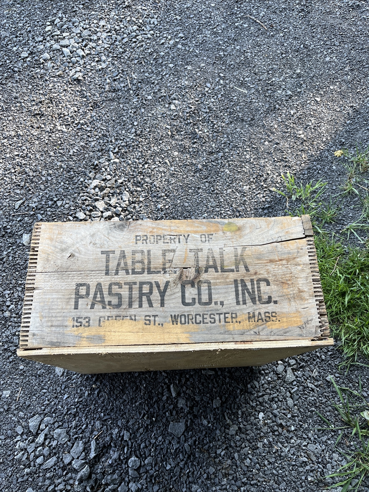 Wood Box Table Talk Pastry Company Dovetail Vintage Worcester